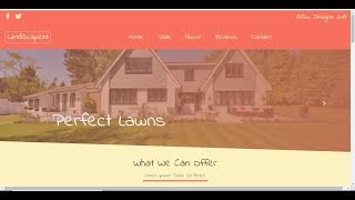 bootstrap 4  how to complete web site  landscape carousel html & css