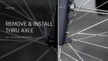 Thru axle: How to remove and install the front wheel