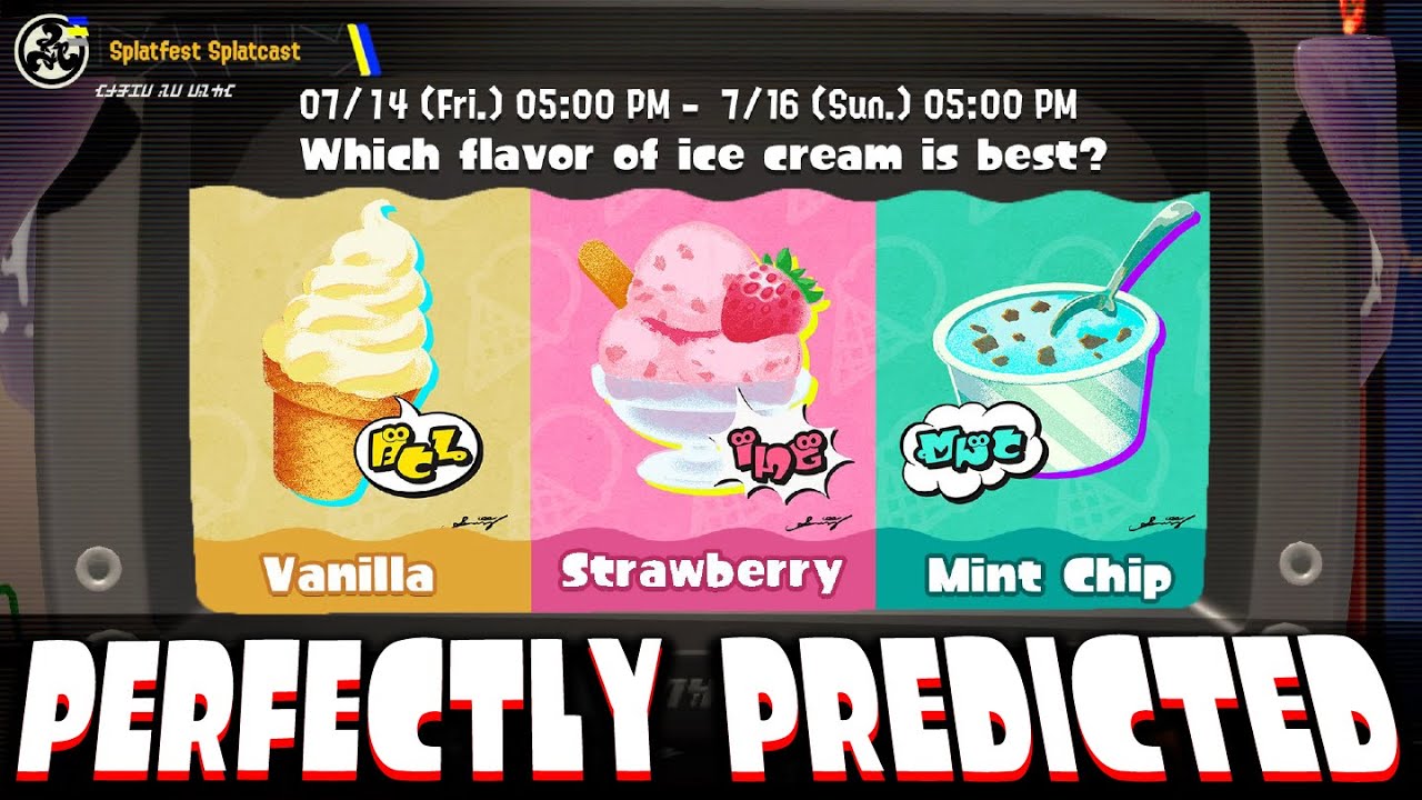 I PREDICTED The Ice Cream Splatfest!!