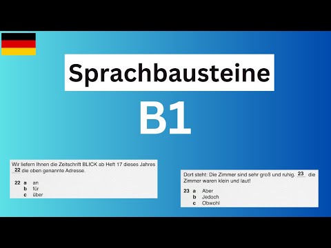Sprachbausteine B1 | Beispiele und Erklärung | DTZ / TELC / ÖSD