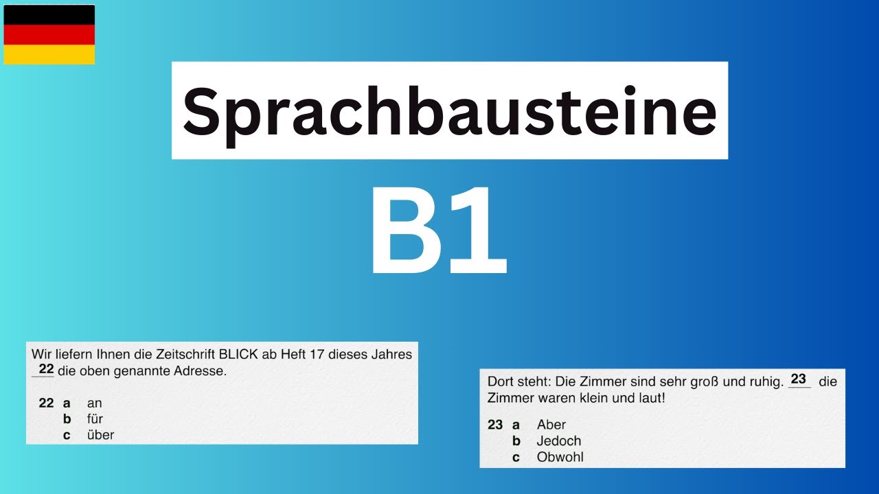 Sprachbausteine B1 | Beispiele und Erklärung | DTZ / TELC / ÖSD