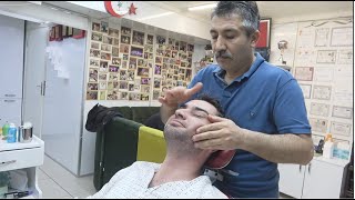 ASMR Turkish Barber By Münür Önkan Head,Face,Body,Back,Neck and Arm Massage