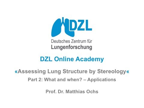 Assessing lung structure by stereology - Part 2: What and when? - Applications