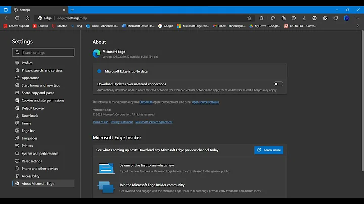 Microsoft Edge 106 new performance & bug fix update now available.