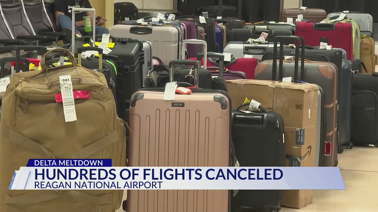 Hundreds of flights canceled at DCA YouTube