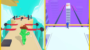 Pixel Rush Vs Roof Rails : All Levels Gameplay - New Update Android, iOS #1