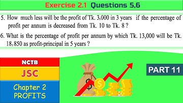 11. JSC ll Exercise 2.1-Questions 5,6 ll English version Mathematics ll NCTB