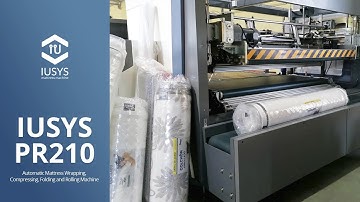 IUSYS PR210 - Automatic Mattress Wrapping, Folding and Rolling Machine