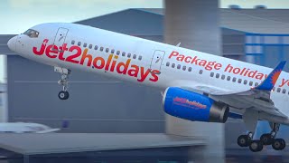 VERY CLOSE JET 2 757 DEPARTURE!