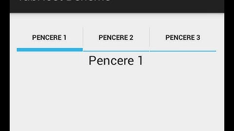 Android TabHost Kullanımı