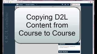 Copying Course Content (D2L 10.0)