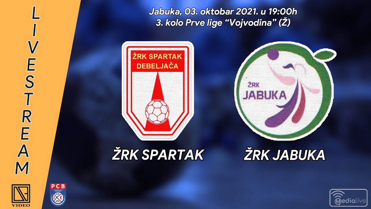 [03.10.2021.] ŽRK "SPARTAK" Debeljača - ŽRK "JABUKA" Jabuka (Full match Livestream)