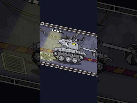 Animated Tank Attempts To Escape Deadly Factory #shorts #homeanimations #cartoon #animation #tank