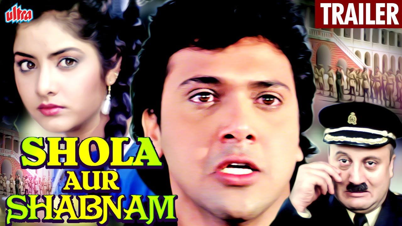 Shola Aur Shabnam Trailer Govinda And Divya Bharti Superhit Hindi