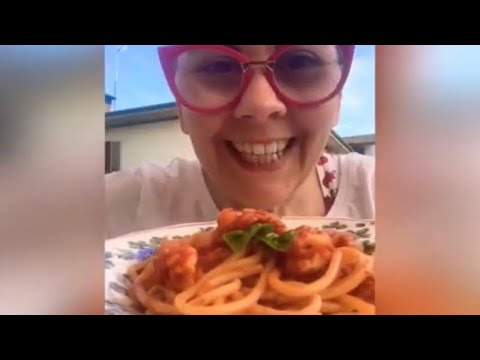 Spaghettoni con gamberoni