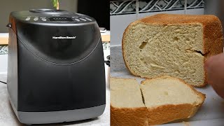 How to make a 2lb white bread loaf in the Hamilton Beach Bread Maker