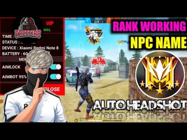 free fire new vip 100℅ Antiban Rank working Mod menu Guild War ✨ + Headshot + Location Rank working class=