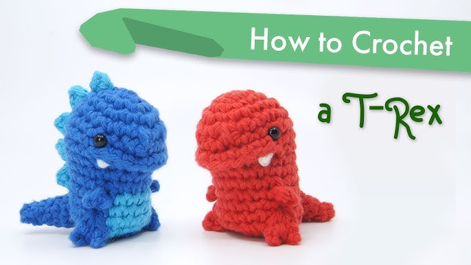 Yizzvb Beginner Crochet Kit, 2 Pack Dinosaur Crochet Set, Animal Crochet  Kit, Value Crochet Materials with Basic Tools, Step-by-Step Video Tutorials