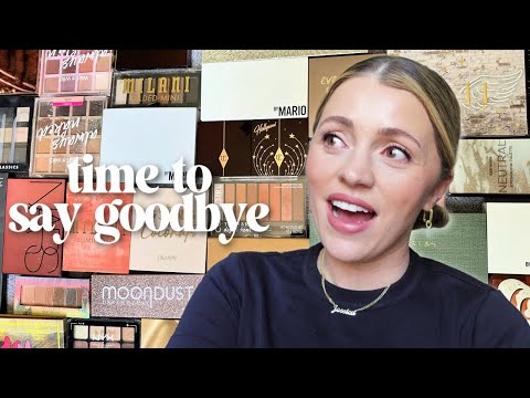 85% of my Palettes are GONE! 🫨 My Faves + Palette Collection + Declutter