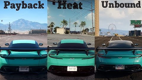 Aston Martin DB 11 - Engine sound differences in NFS games | Unbound, Heat & Payback