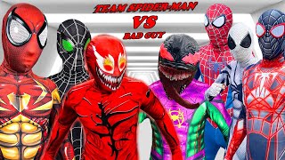 TEAM SPIDER-MAN vs ALIEN SUPERHERO | NEW BAD-HERO Finish  Epic Battle ( Live Action ) - Fun FLife TV