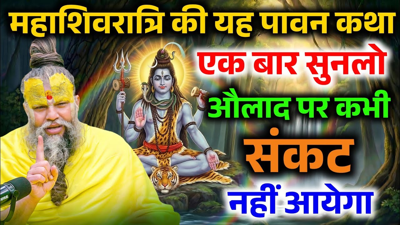 महाशिवरात्रि की यह पावन कथा सुन लो, औलाद पर कभी संकट नहीं आएगा ! Premanand Ji Maharaj