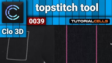 0039. topstitch tool in clo3D