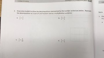 Decomposing unit fractions with area model