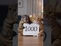 Today, We Said Thank You to 1,000 Friends | Marmot and Cat #shorts