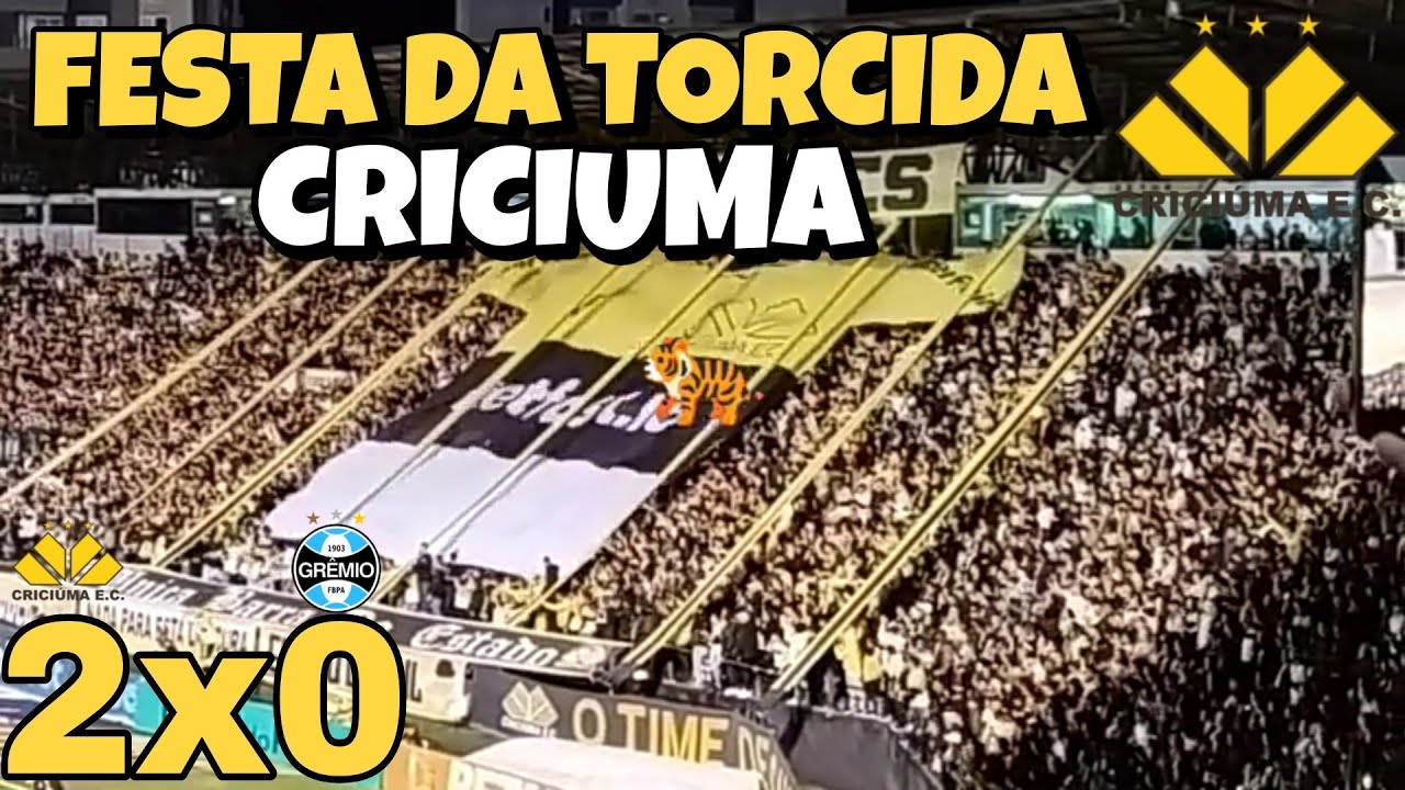CRICIUMA X GRÊMIO | TORCIDA DO CRICIUMA FEZ O CALDEIRÃO FERVER