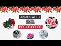 How to Achieve a Black and White Look with a Pop of Color in 5 Different Ways