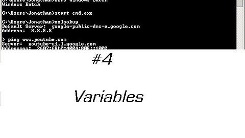 Windows Batch Scripting Tutorial Episode 4 - Variables