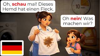 🇩🇪 Laundry Day With Mom 🧺 | Learn German Through Real Conversations (A1-A2) screenshot 5
