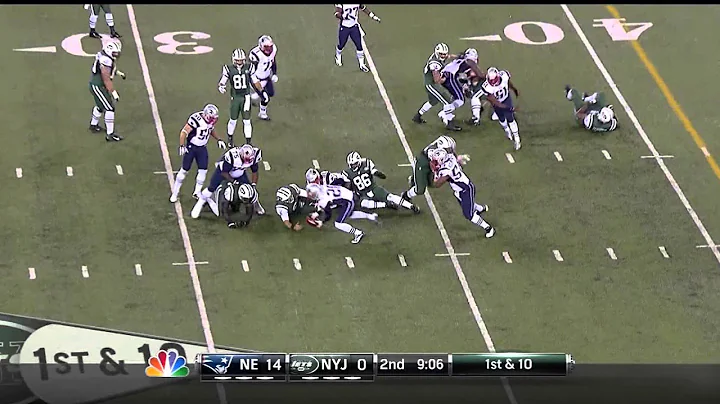 Sanchez butt fumble with enhanced audio