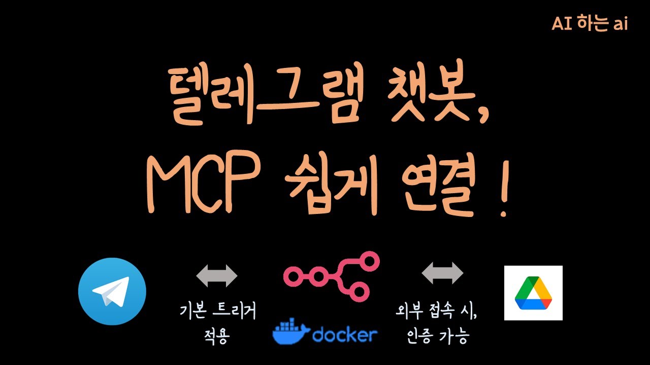 텔레그램 AI 에이전트 완성! 노코드로 일정관리 봇 쉽게 만들기 #mcp