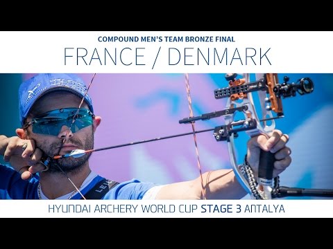 France v Denmark – Compound Men’s Team Bronze Final | Antalya 2016 France v Denmark – Compound Men’s Team Bronze Final | Antalya 2016
