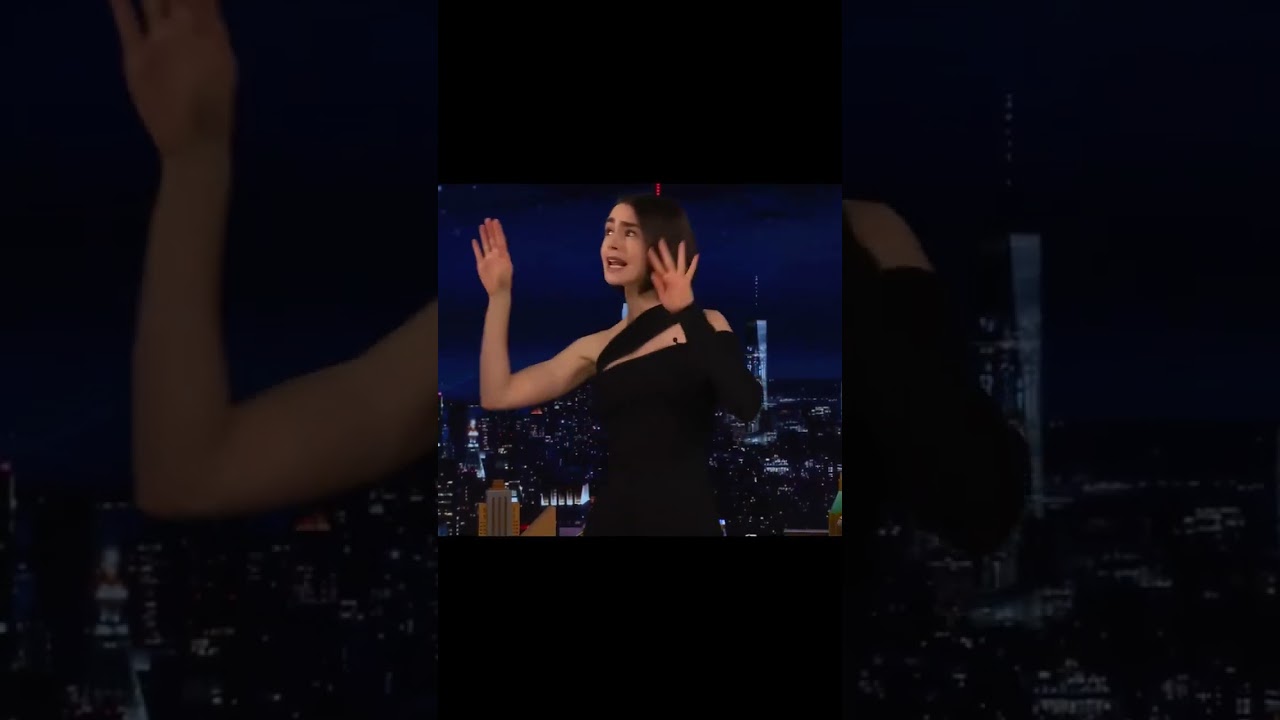 Прекрасная Lily Collins lip sync to ґґWannabeґґ 