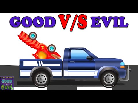 Good Vs Evil Pick Up Truck Video for Children