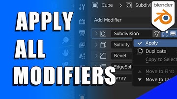 How to Apply All Modifiers at Once in Blender 3D (Micro Tip)