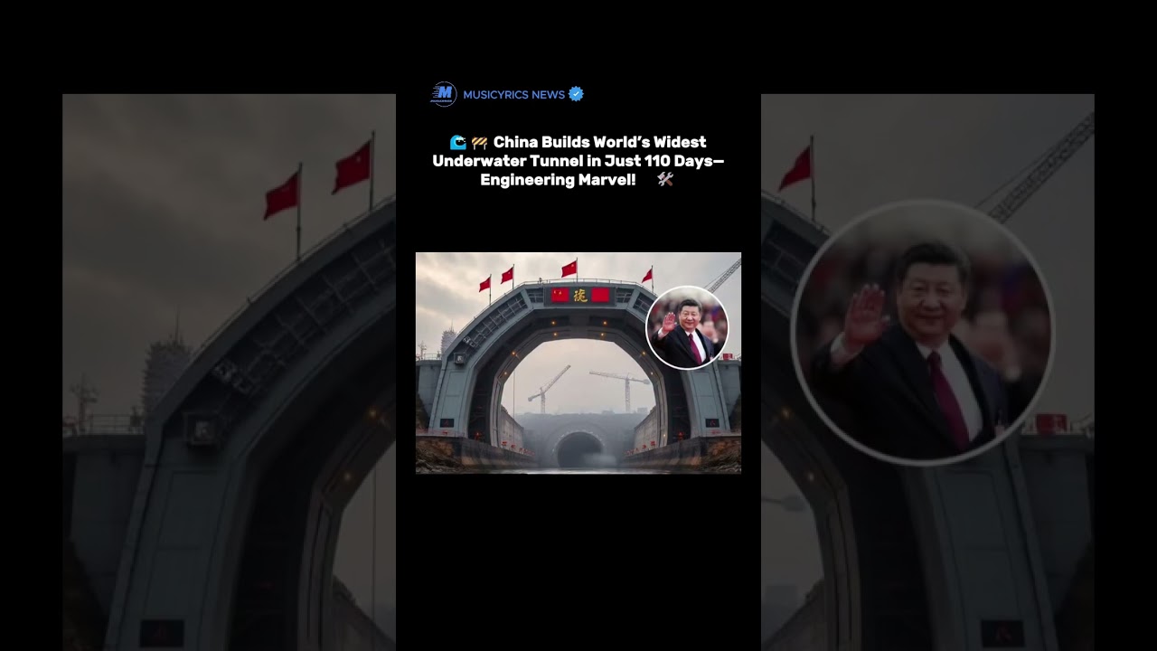 🌊🚧 China Builds World’s Widest Underwater Tunnel in Just 110 Days—Engineering Marvel! 🇨🇳🛠️ 