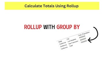 SQL How to Create Summary Report and Calculate Totals Using Rollup?