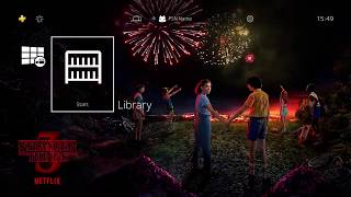 Dynamic Theme Stranger Things 3 on PS4