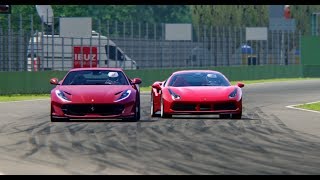 Ferrari 812 superfast vs 488 gtb - imola