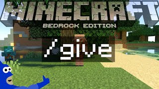 Comment utiliser le /give sur Minecraft Bedrock  [CommandBlock]