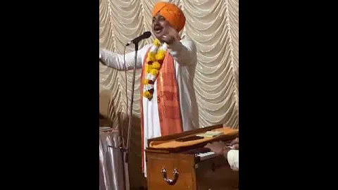 Traditional Marathi Kirtan. Pattern of Musical program to pass on values and advice to public.