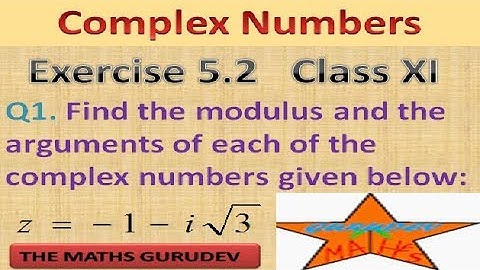Exercise 5.2, Question 1, Class 11 NCERT, Complex Numbers by THE MATHS GURUDEV,