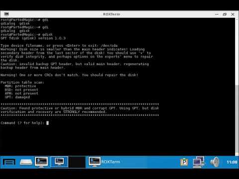 ФИКС: Восстановить GPT после DD
