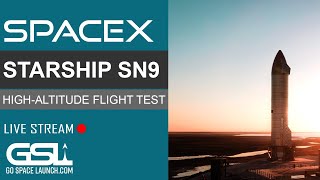 SpaceX Starship SN9 Test Flight | 10km High-Altitude Flight Test