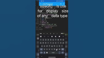 #use of sizeof() function #cpp #programming
