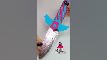 Diy squid game knife 🗡️ #diy #squidgame #shorts